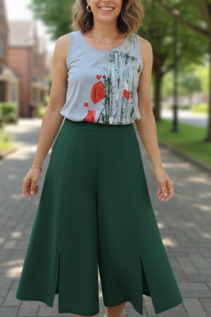 Canotta "Green Earth e Poppies"