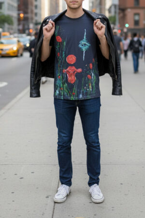 T-Shirt Blu Notte "Dream Clown"