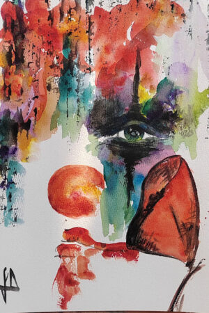 Acquerello "Clown Multicolor"