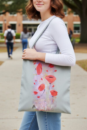 Sacca "Pink Dust & Poppies"