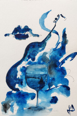Acquerello "In Blue-s"