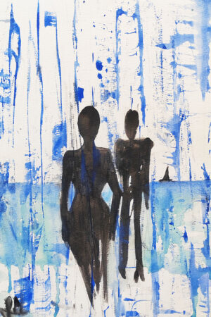 Acquerello "Ombre nel Blu"