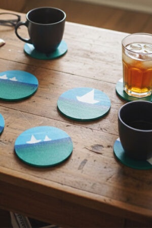 Set Sottobicchieri "Orizzonti di Carta"