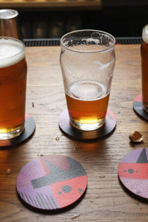 Set Sottobicchieri "Geometric Sunset"