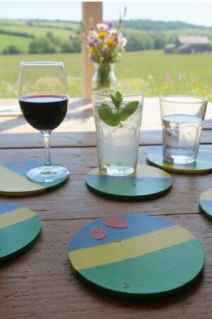 Set Sottobicchieri "Tulip e Color Blocks"